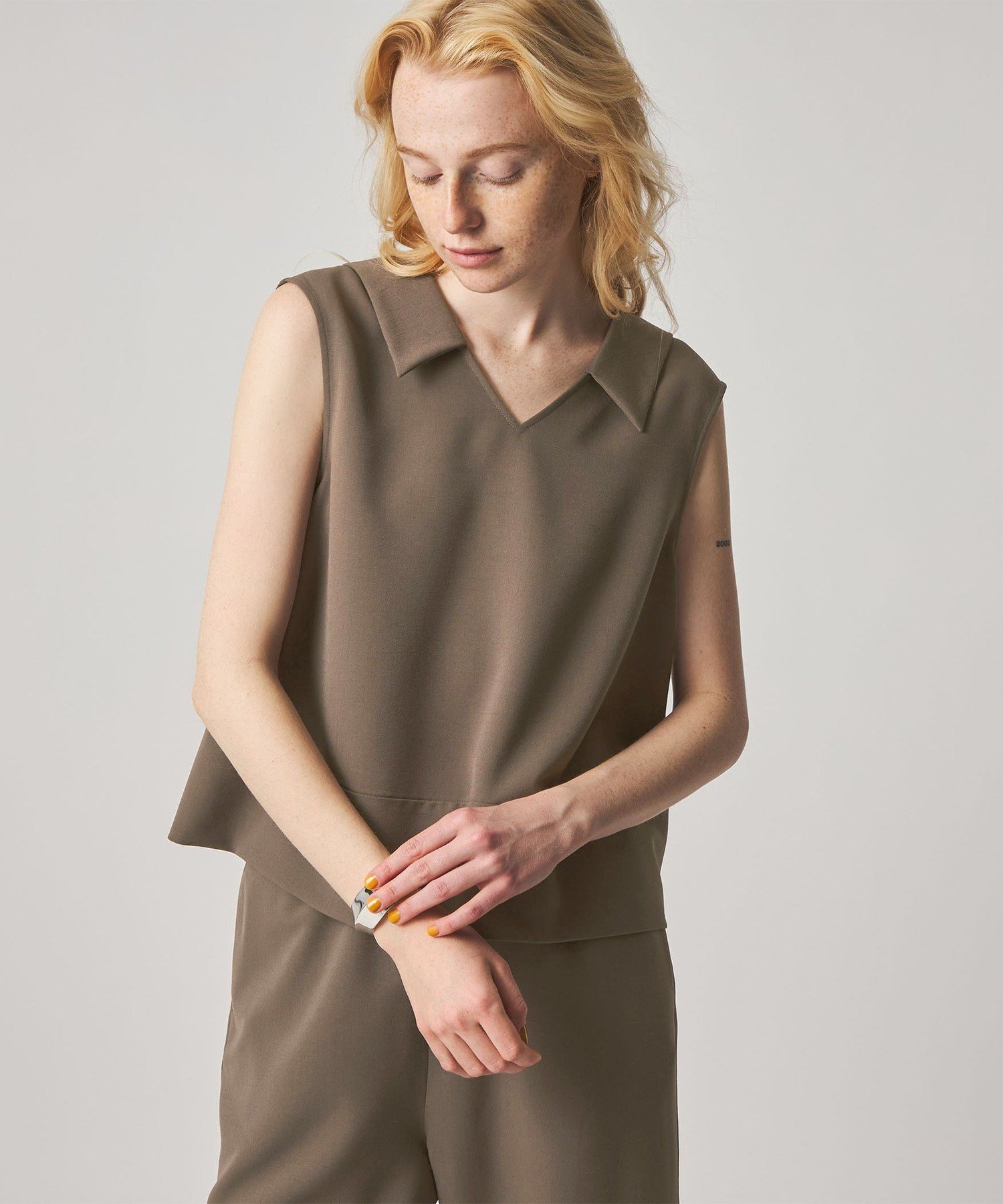 Steven Alan ＜Steven Alan＞フレア ノースリーブ プルオーバー ビューティー＆ユース ユナイテッドアローズ トップス シャツ・ブラウス ブラック