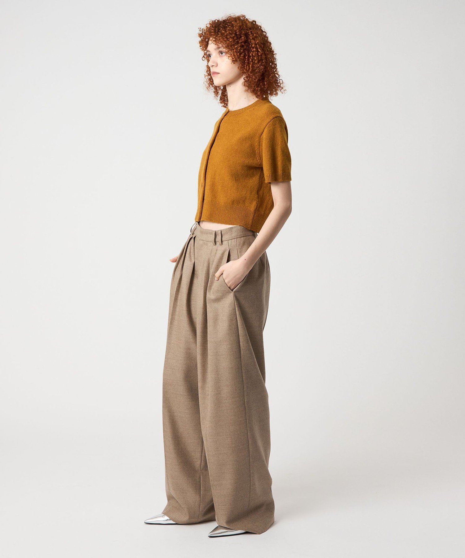 【SALE／40%OFF】6(ROKU) ＜6(ROKU)＞ウール タック パンツ 25FW ユナイテッドアローズ アウトレット パンツ スラックス・ドレスパンツ ブラック ベージュ【送料無料】 stylife-15708378 Rakuten Fashion サンプル画像3