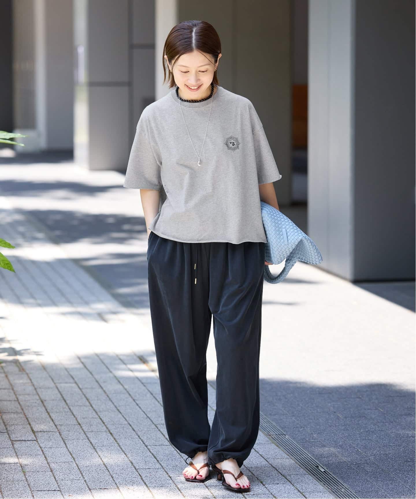 IENA 《追加》Work of Art Kendai/ワークオブアートケンダイ グラフィック Tシャツ イエナ トップス カットソー・Tシャツ グレー ホワイト
