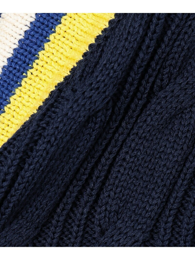 J. Press Cable Cricket Vest KROVKM0022: Navy