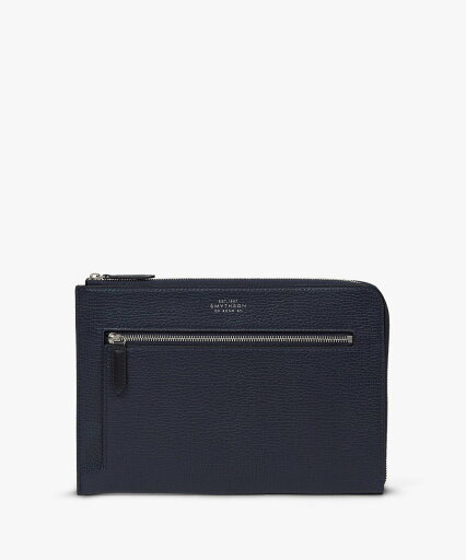 SMYTHSON Ludlow Flat Organiser Pouch スマイソン メイク道具・美容器具 その他のメイク道具・美容器具 ネイビー【送料無料】 SMYTHSON Ludlow Flat Organiser Pouch スマイソン メイク道具・美容器具 その他のメイク道具・美容器具 ネイビー【送料無料】