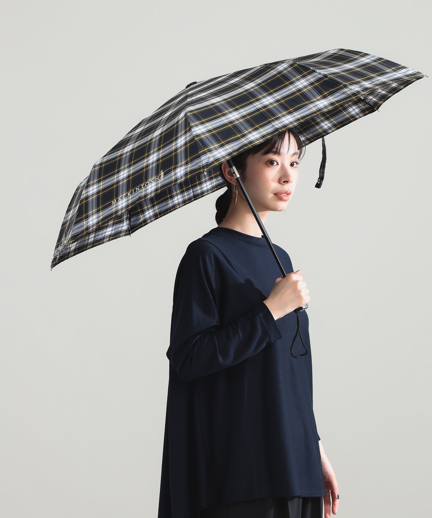 Demi-Luxe BEAMS MACKINTOSH / AYR チェック 折り畳み傘 デミルクス ビームス ファッション雑貨 傘・長傘【送料無料】
