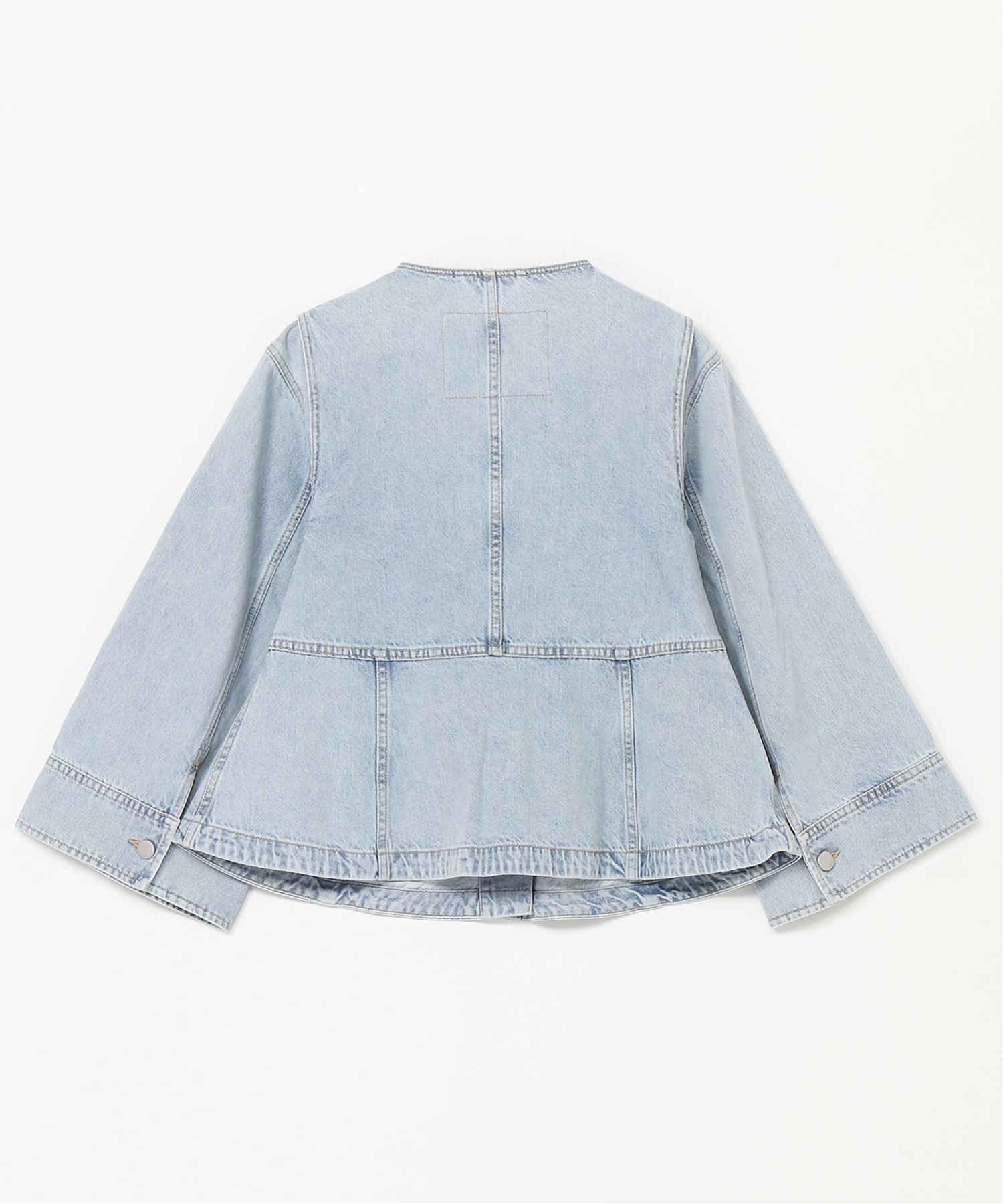 3.1 Phillip Lim (W)ウォッシュデニム カラーレス トラぺーズ ジャケット スリーワン フィリップ リム ジャケット・アウター デニムジャケット ブルー【送料無料】
