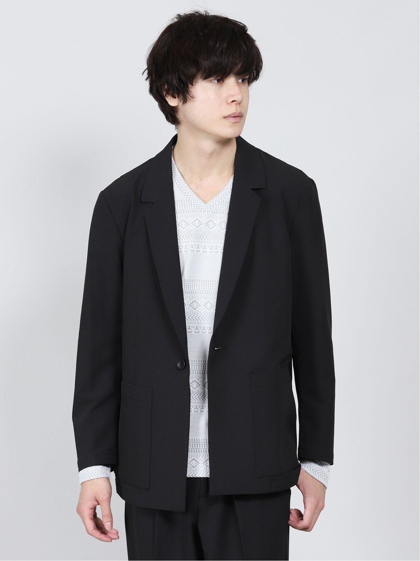 【SALE/30%OFF】semanticdesign アクティブストレッチ 1ボタンジャケット(セットアップ可能) タカキュー スーツ・フォーマル スーツジャケット ベージュ ブラック グレー【送料無料】