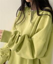 【SALE/30%OFF】miniministore レイヤード風 スウェット トレーナー ミニミニストア トップス スウェット・トレーナー イエロー ブラック...