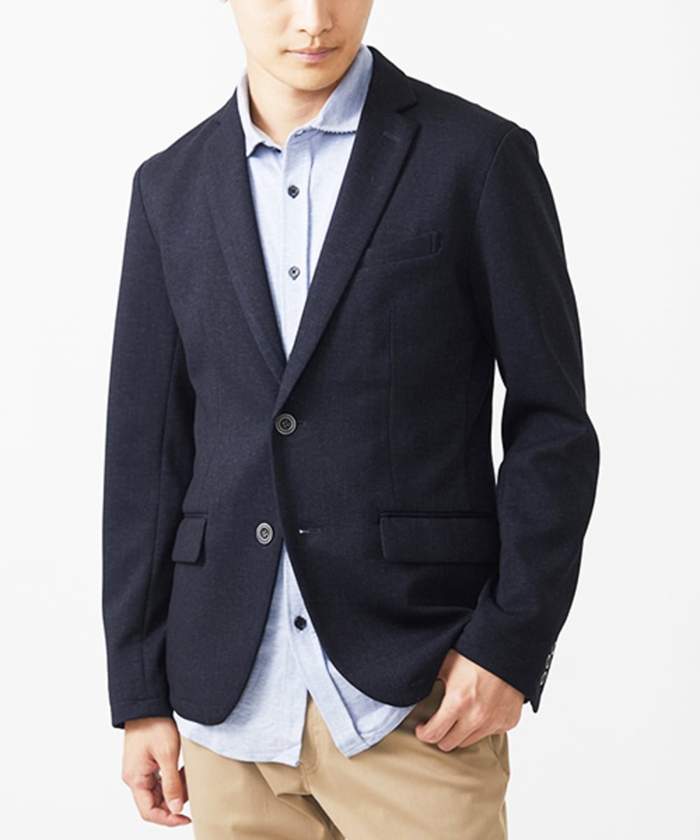 【SALE／30%OFF】MK MICHEL KLEIN homme 【セットアップ対応/全4サイズ展開】テーラードジャケット/TEC EASY JERSY 2024 ミッシェルクランオム ジャケット・アウター テーラードジャケット・ブレザー ブラック ネイビー【送料無料】