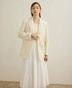 【SALE/30%OFF】ROPE' シルクウールオーバージャケット【一部セットアップ対応】 ロペ ジャケット・アウター テーラードジャケット・ブレザー ホワイ...