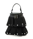 fiore fiore/(W)スカートデザイン筒形バッグ ファッションバッグプラザ ラミー バッグ ハンドバッグ ブラック【送料無料】(4)