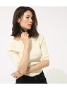 【SALE/50%OFF】AZUL by moussy スクエアネック5分袖ニットプルオーバー アズールバイマウジー ニット【RBA_S】【RBA_E】