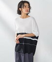 la.f... ドルマンスリーブニット≪手洗い可能≫ ラ・エフ トップス ニット ブラック ベージュ【送料無料】