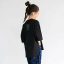 branshes 【25AW】ビッグシルエットTシャツ ブランシェス トップス カットソー・Tシャツ ブラック ホワイト