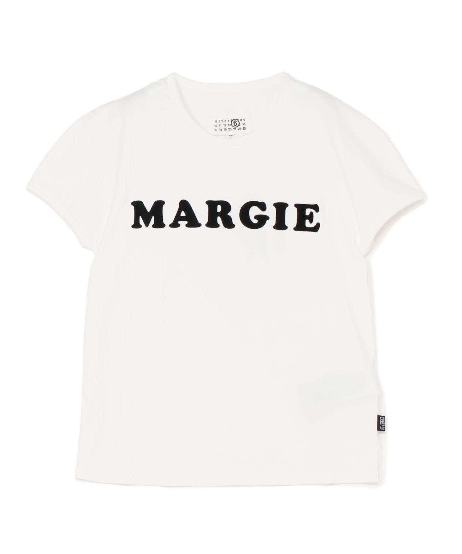 MM6 Maison Margiela コットン ロゴTシャツ エムエムシックス トップス カットソー・Tシャツ ブラック ホワイト【送料無料】