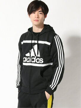 【SALE／60%OFF】adidas Sports Performance エッセンシャルズ カラーブロック ロゴ パーカー [Essentials Colorblock Logo Hoodie] アディダス アディダス カットソー パーカー ブラック ネイビー レッド