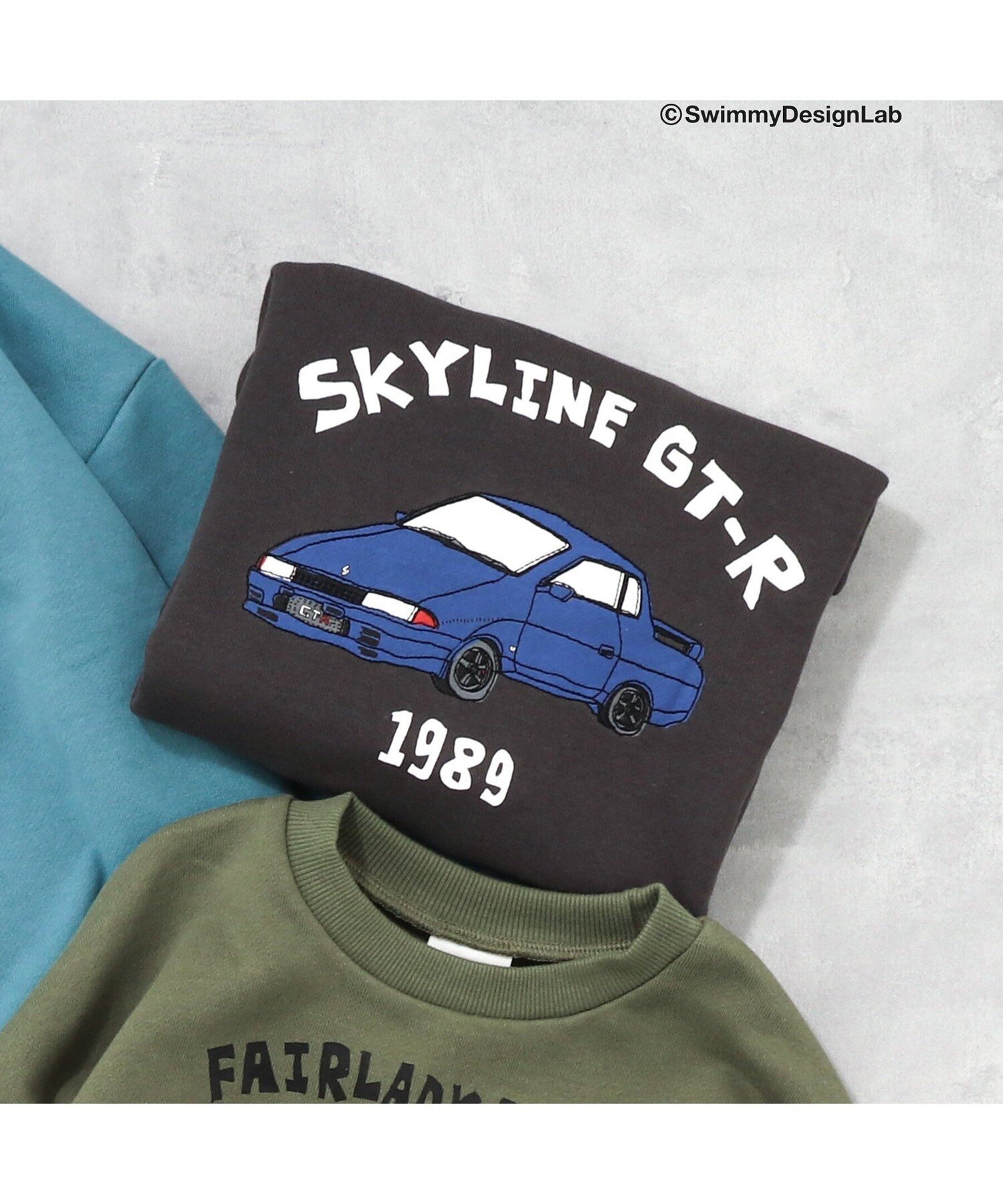 BREEZE NISSAN*SWIMMYコラボ トレーナー エフオーオンラインストア トップス スウェット・トレーナー グレー ホワイト カーキ ブルーのサムネイル