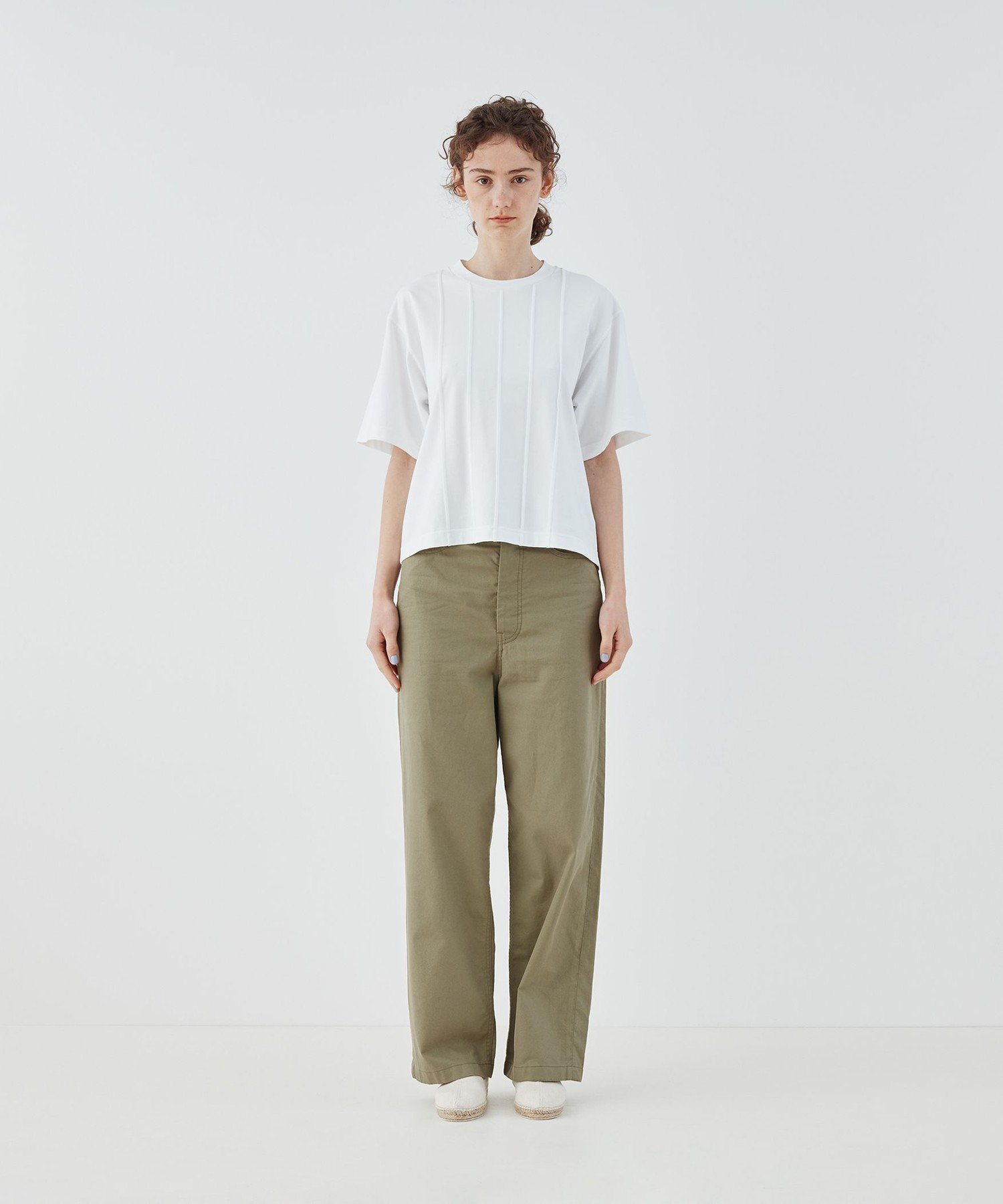【SALE／30%OFF】GALERIE VIE コンパクトジャージー ワイドプルオーバー トゥモローランド トップス カットソー・Tシャツ ネイビー ホワイト【送料無料】