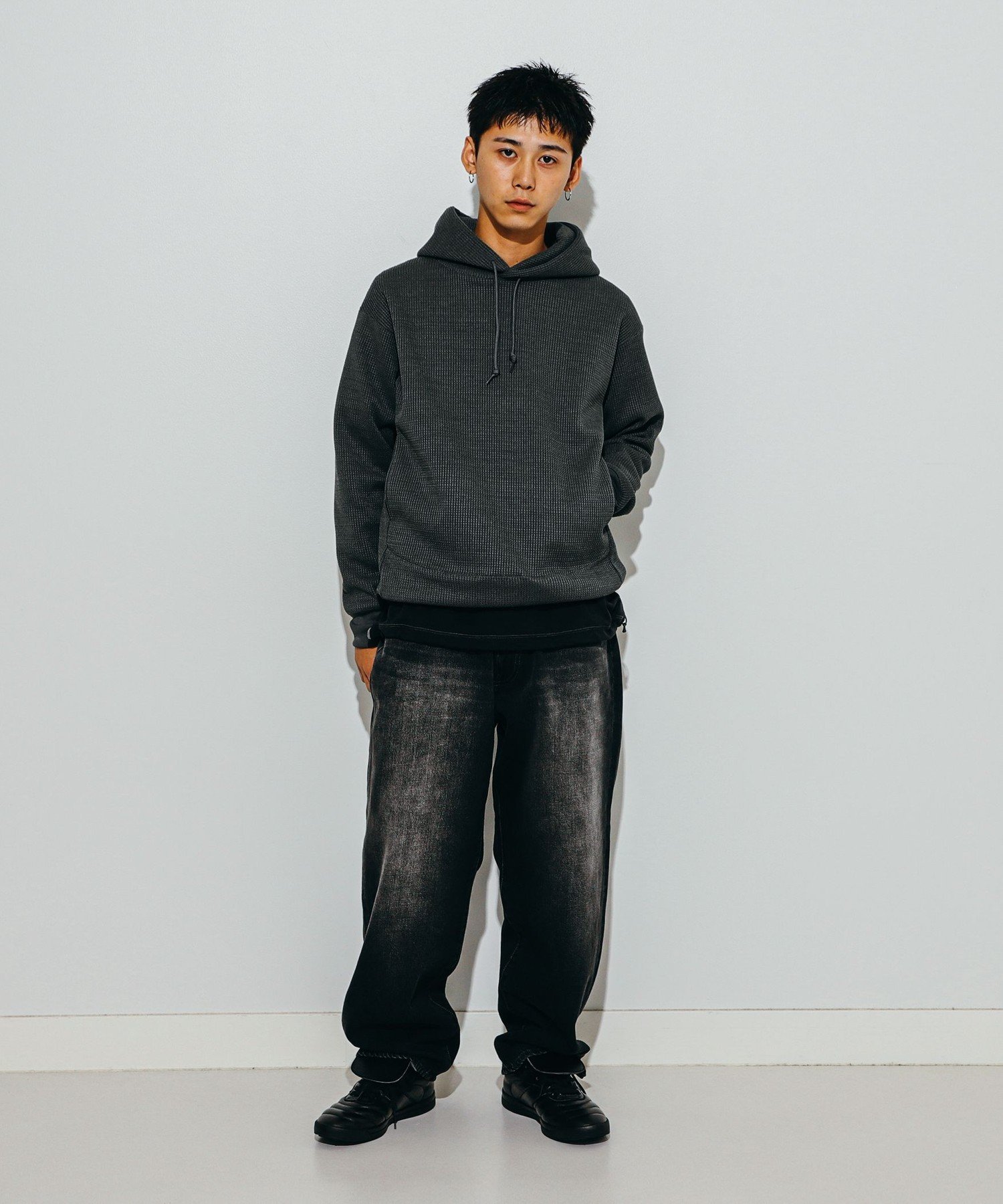 【SALE／50%OFF】BEAMS ヘビーウエイト テックサーマル フーディ ビームス アウトレット トップス パーカー・フーディー グレー【送料無料】