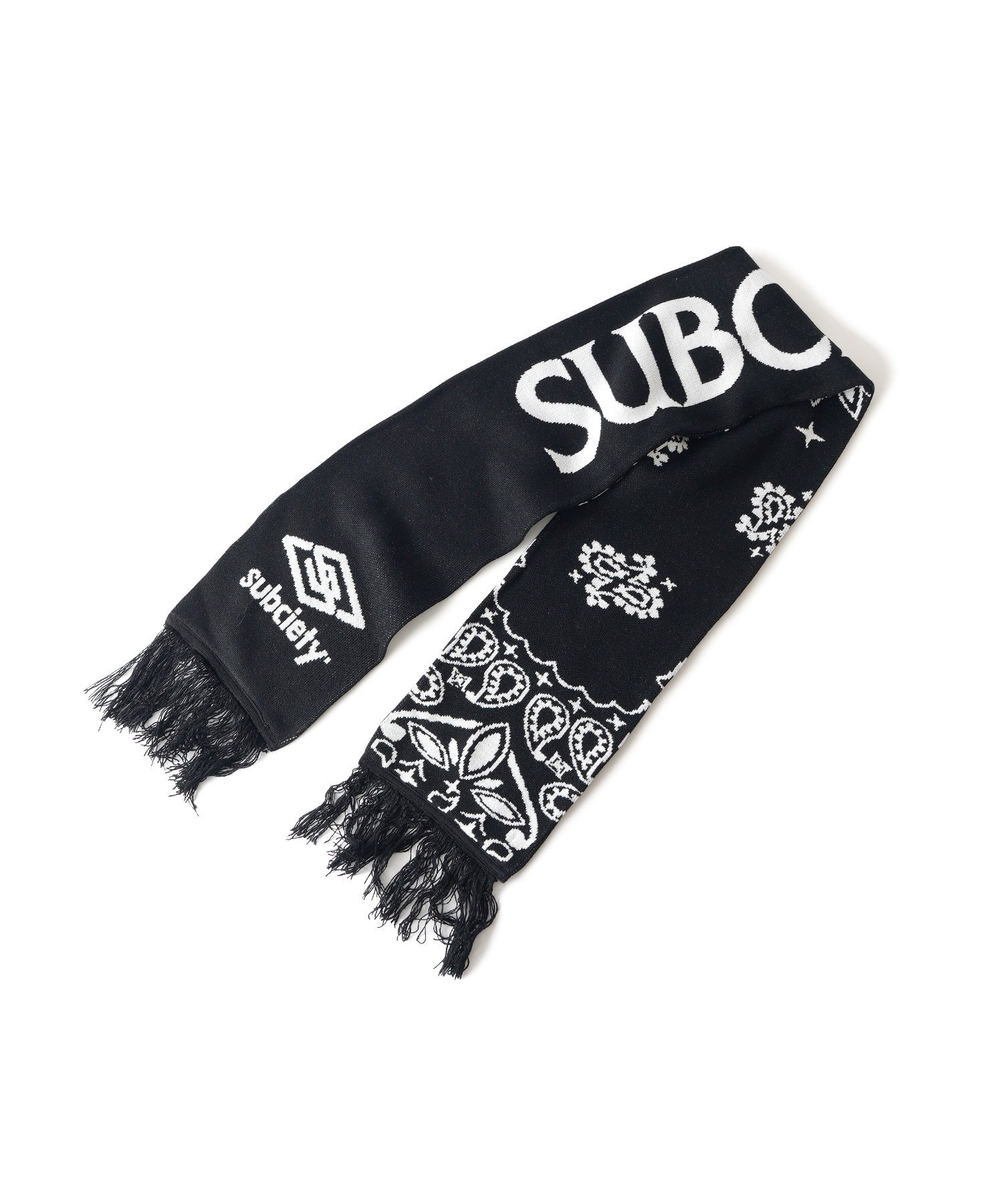 Subciety Soccer muffler サブサエティ ファッション雑貨 マフラー・ストール・ネックウォーマー ブラック