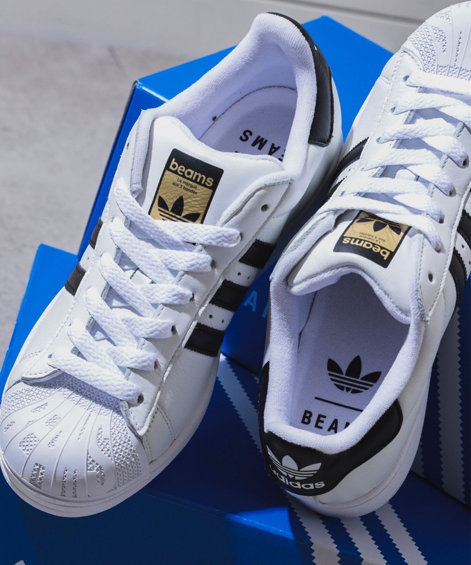 BEAMS 【別注】adidas / SUPERSTAR II WHITE ビームス メン シューズ・靴 スニーカー ホワイト【送料無料】