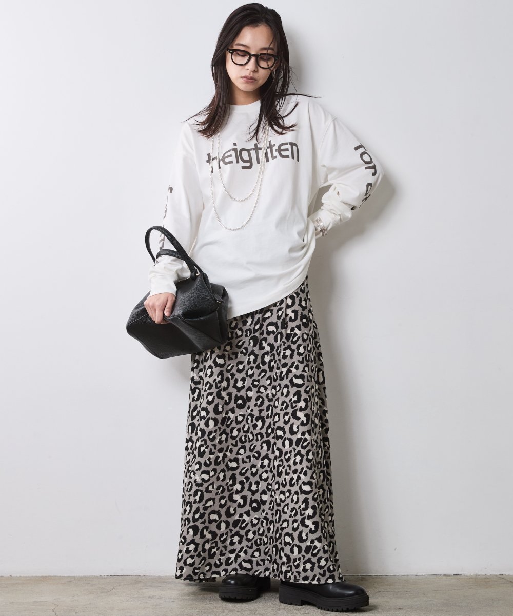 CHIC STYLE 綿100%ロゴプリントロングスリーブTシャツ＜大きいサイズ有＞シックスタイル シックスタイル トップス カットソー・Tシャツ ホワイト【送料無料】