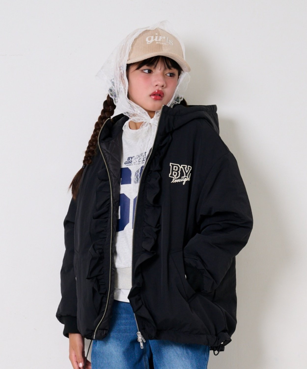 by LOVEiT モンスターパーカーコート ナルミヤオンライン ジャケット・アウター モッズコート ホワイト グリーン【送料無料】のサムネイル