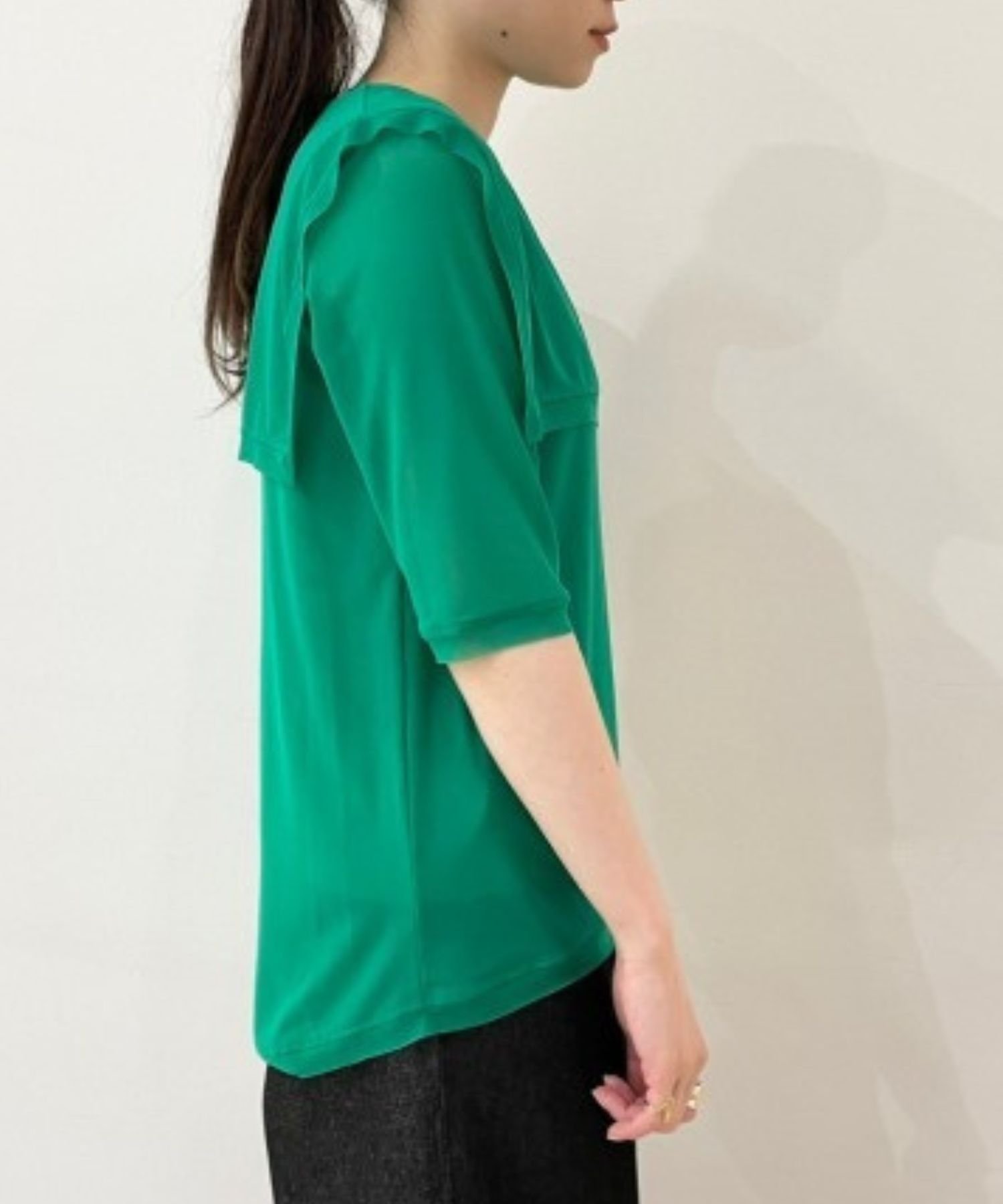 B'2nd AULA AILA(アウラ アイラ)3WAY SHEER PULLOVER/シアプルオーバー ビーセカンド トップス スウェット・トレーナー グリーン【送料無料】 2