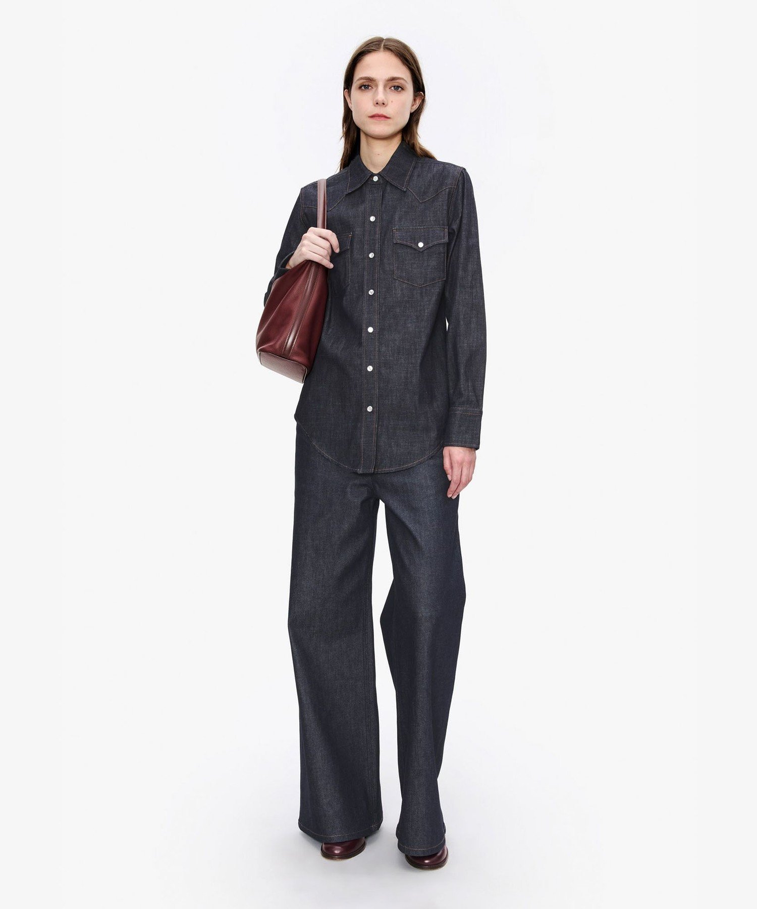 A.P.C. Western シャツ アー・ぺー・セー トップス シャツ・ブラウス ブルー【送料無料】