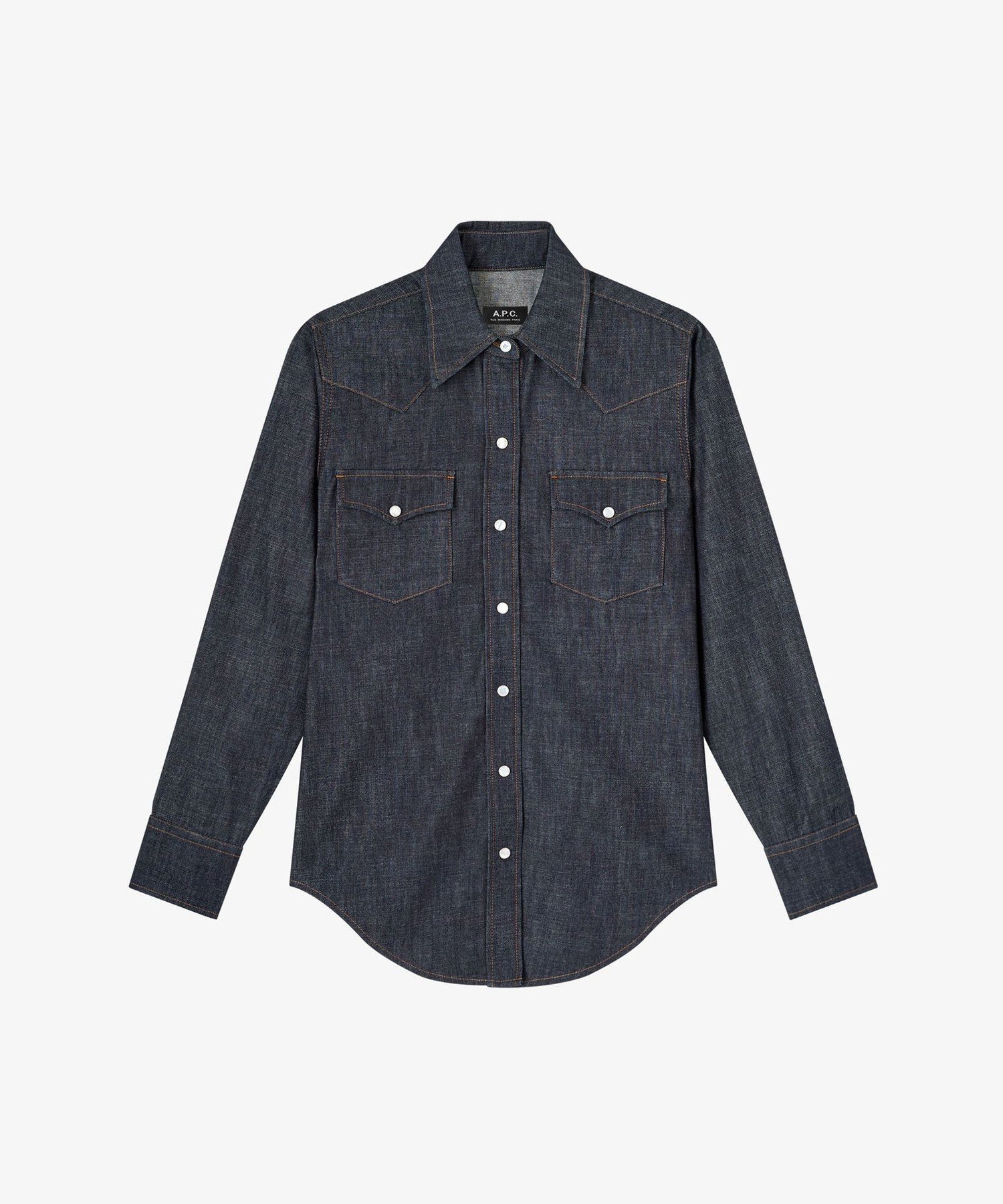 A.P.C. Western シャツ アー・ぺー・セー トップス シャツ・ブラウス ブルー【送料無料】