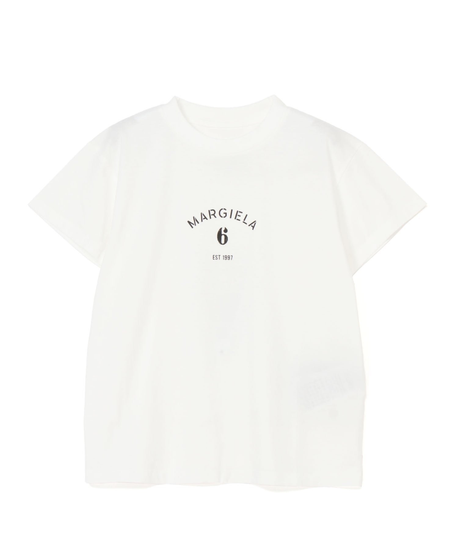MM6 Maison Margiela コットンTシャツ エムエムシックス トップス カットソー・Tシャツ ホワイト ブラック【送料無料】