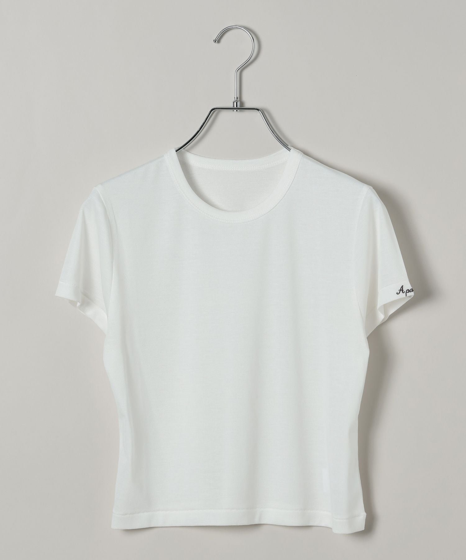 【20周年】Apb_ロゴTシャツ アパートバイ トップス カットソー・Tシャツ ブラウン ホワイト ワインレッド ピンク