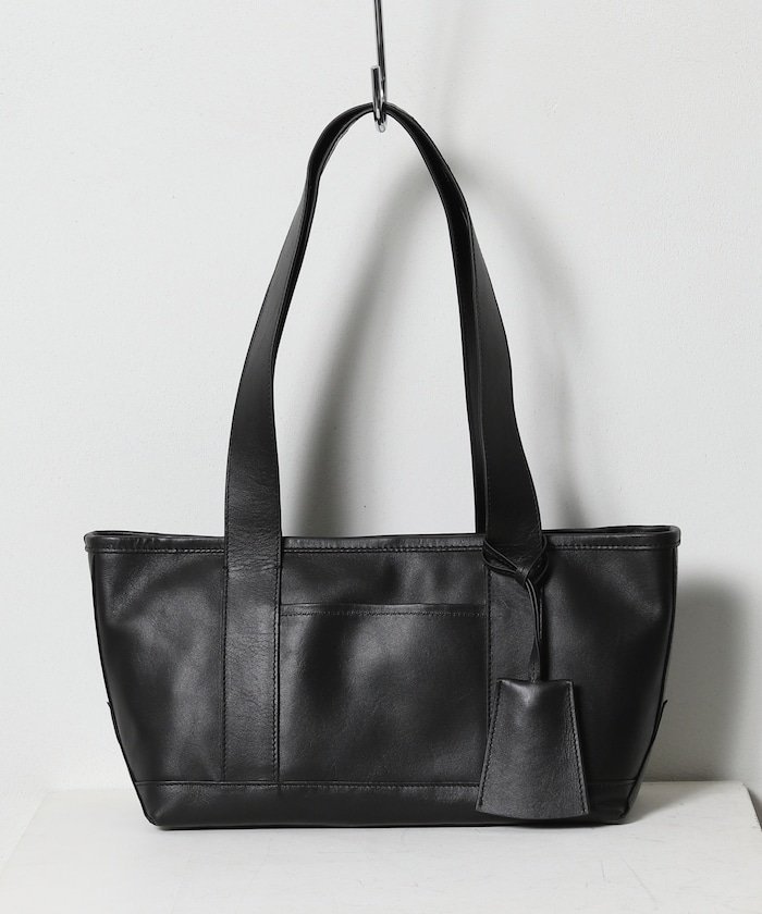 COW LEATHER WIDE TOTE BAG【限定展開】 フリークスストア バッグ トートバッグ ブラック