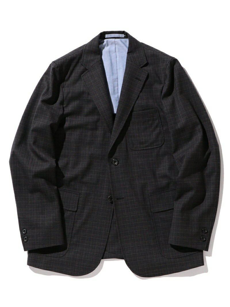 Wool Check Sport Coat 11-16-1665-887: Charcoal