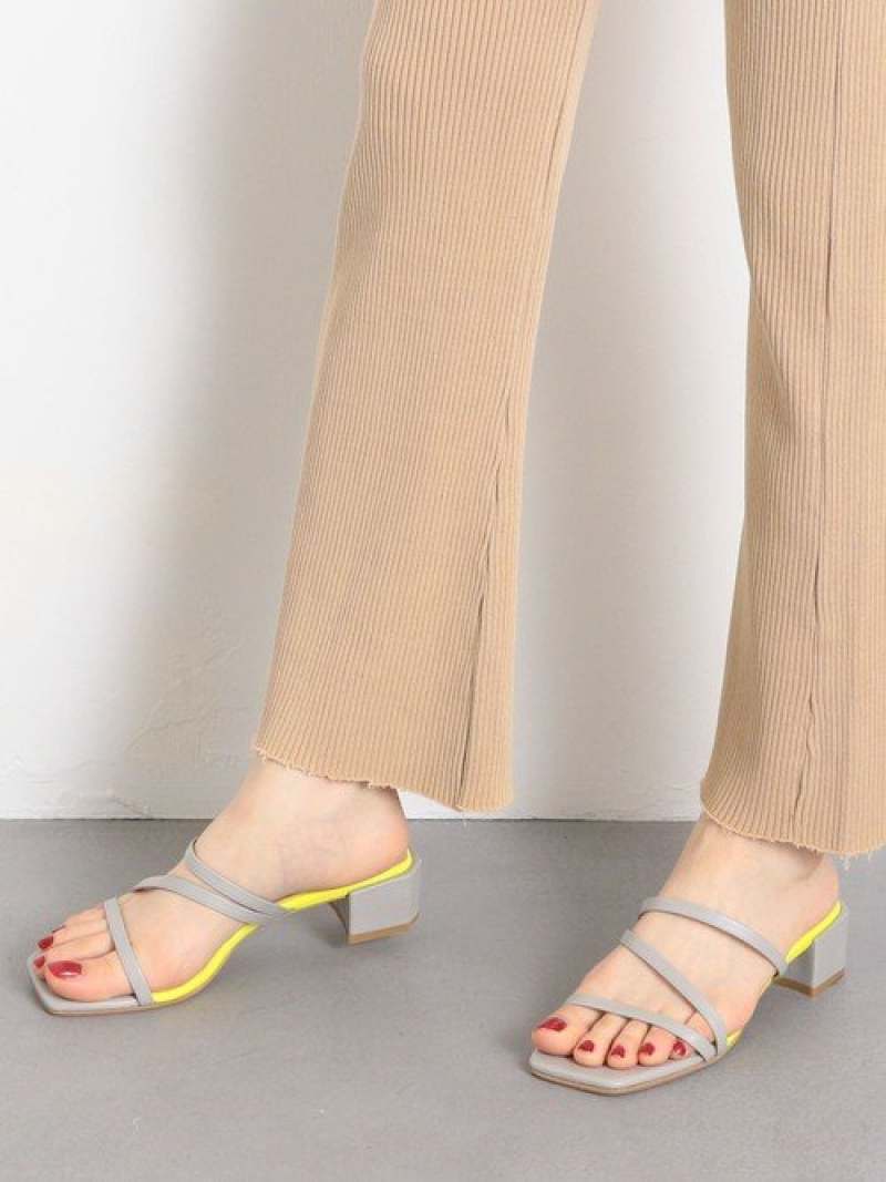 【SALE／77%OFF】ODETTE E ODILE O 3ライン サンダル40●↓ ユナイテッドアローズ アウトレット シューズ・靴 サンダル ブラウン ブラック グレー