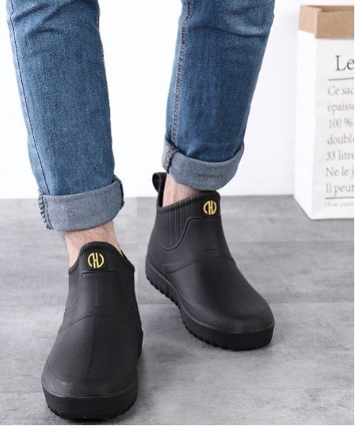 【SALE／30%OFF】aimoha MENS aimoha MENS/(M)ノンスリップレインシューズ アイモハ シューズ・靴 レインシューズ・ブーツ ブラック ネイビー ブルー グリーン