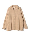 【SALE/60%OFF】SHIPS Days 【SHIPS DAYS別注】UNDYED: ダブルガーゼ チェック オープンカラー シャツ シップス トップス シャツ・ブラウス カーキグリーン ブラウン【送料無料】