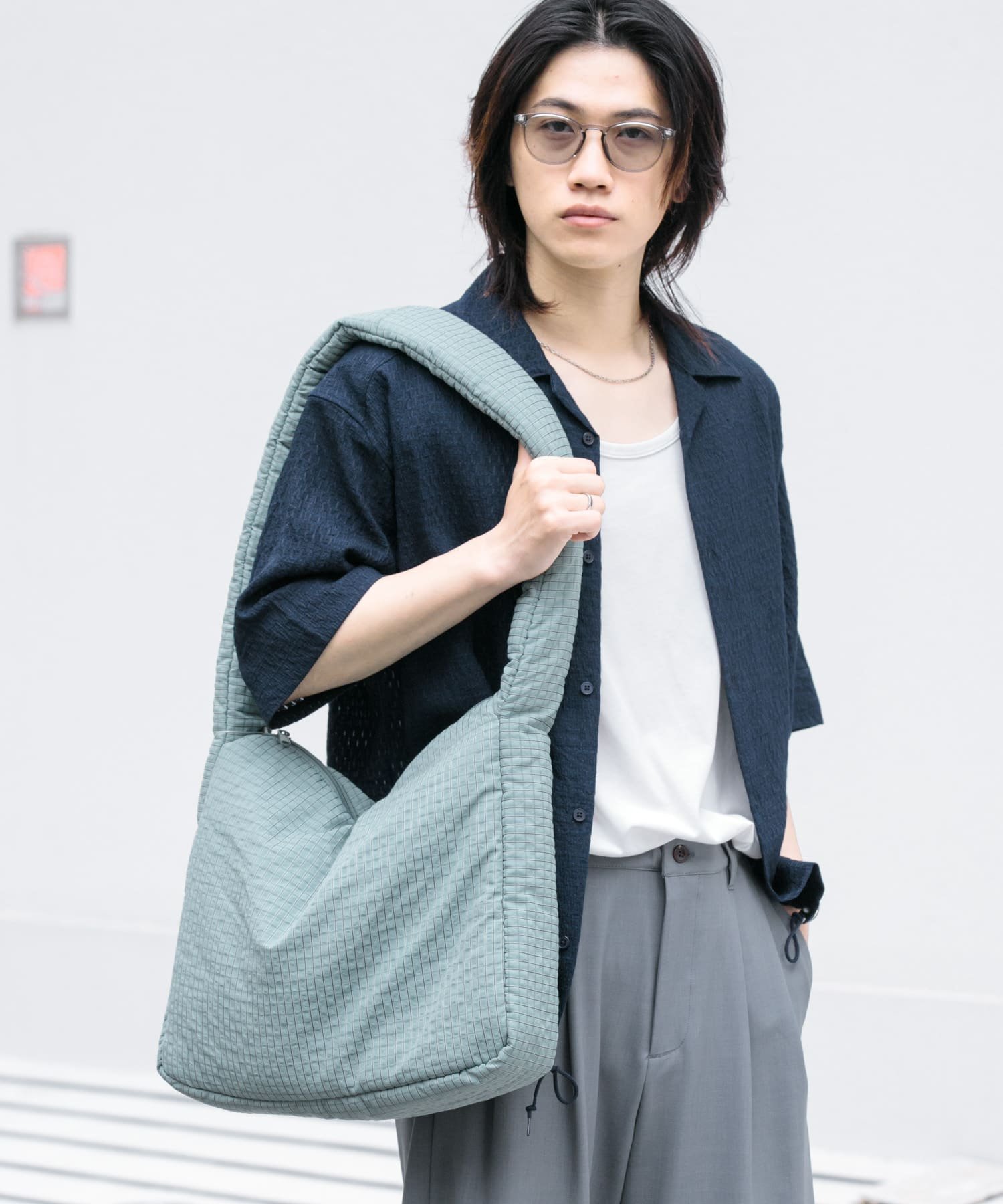【SALE／50%OFF】SENSE OF PLACE パデッドビッグショルダーB センス オブ プレイス バッグ ショルダーバッグ グリーン ブラック