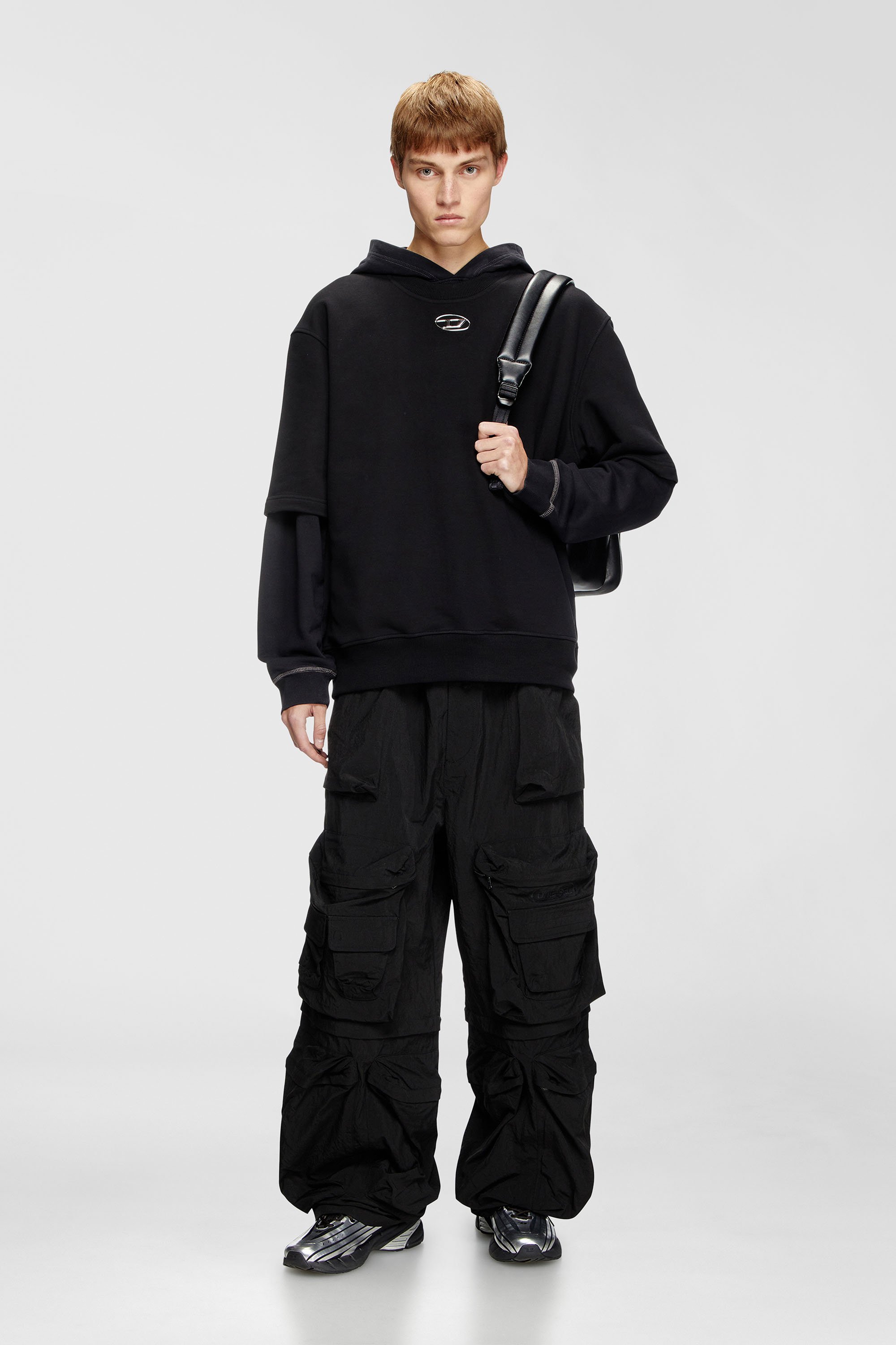 メンズ Tシャツ S-COOLING-L1 ディーゼル トップス スウェット・トレーナー ブラック
