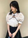 【SALE/20%OFF】LILY BROWN エンブロイダリーチャイナトップス リリーブラウン トップス シャツ・ブラウス ブラウン ブラック【送料無料】