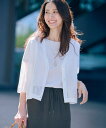 J.PRESS 【WEB限定カラーあり・洗える】SHEER LIGHT KNIT Vネック カーディガン ジェイプレス トップス カーディガン ネイビー ホワイ...