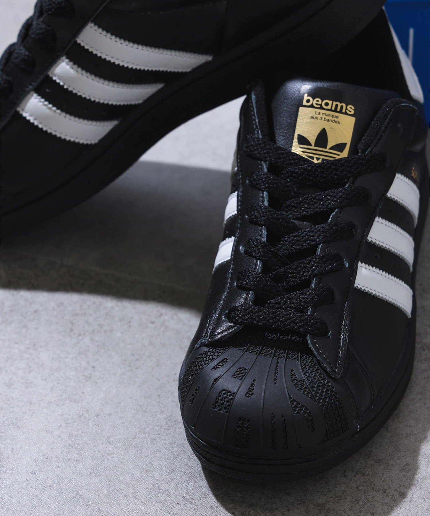 BEAMS 【別注】adidas / SUPERSTAR II BLACK ビームス メン シューズ・靴 スニーカー ブラック【送料無料】