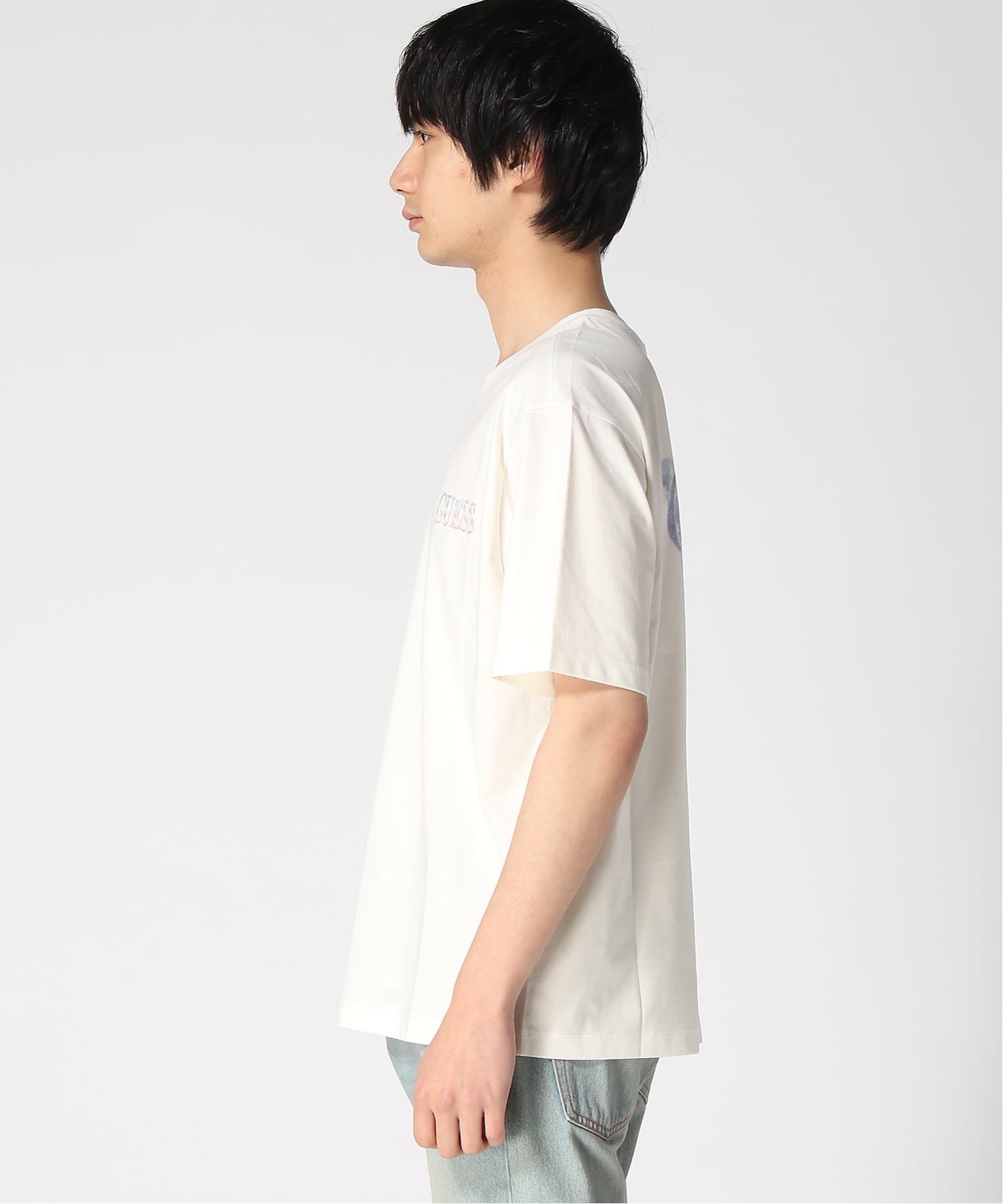 GUESS/(M)MENS Tee Tシャツ ロゴTシャツ バックプリント ゲス トップス カットソー・Tシャツ ホワイト ネイビー
