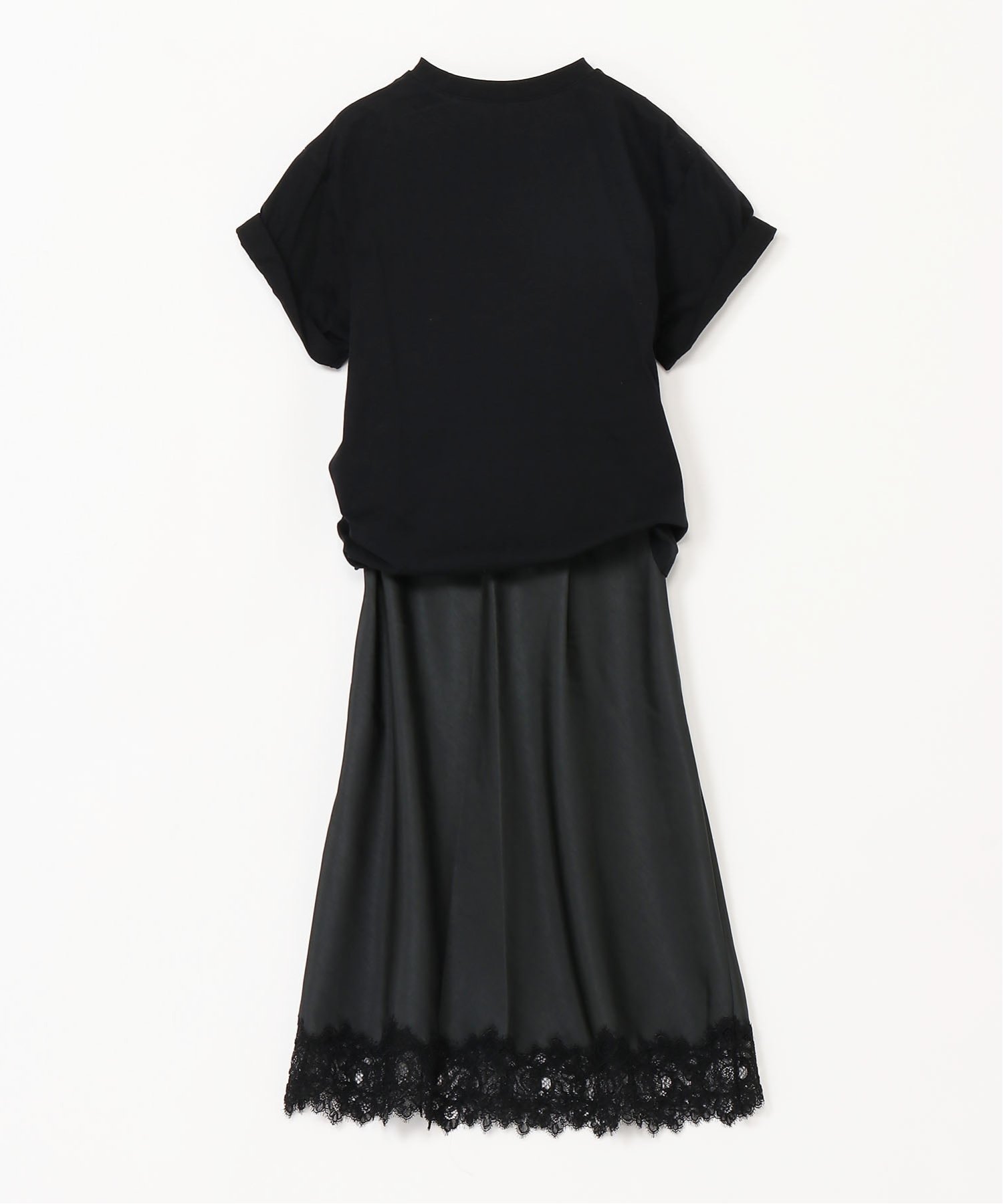 3.1 Phillip Lim (W)ドレープ Tシャツコンボ ドレス スリーワン フィリップ リム ワンピース・ドレス ワンピース ブラック【送料無料】