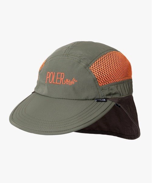 GSC GOODS & SHOES SELECT POLeR/ポーラーLONG BILL FLOPPY SUNGUARD CAP ゴースローキャラバン 帽子 キャップ グリーン【送料無料】