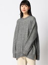 【SALE／20%OFF】plage Fur クルースリットPO プラージュ ニット 長袖ニット グレー オレンジ ベージュ【送料無料】