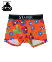 【SALE／30 OFF】XLARGE X-LARGE/(M)XL_Flower pattern ハンドサイン インナー ルームウェア ボクサーパンツ トランクス オレンジ ブルー