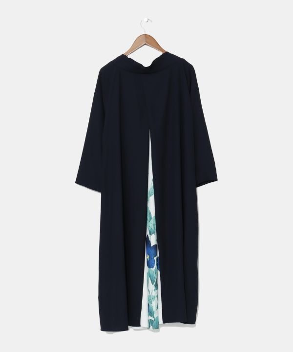 カヤ 【カヤ】花版画八掛ワンピース アミナコレクション ワンピース・ドレス ワンピース ネイビー ブラック グリーン レッド