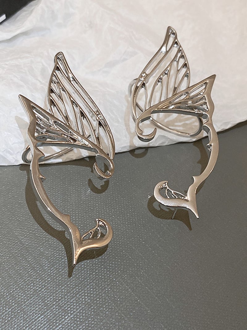 【SALE／10%OFF】Coo+i 天使の羽妖精デザインピアス スレンダー アクセサリー・腕時計 ピアス シルバーの商品画像 2