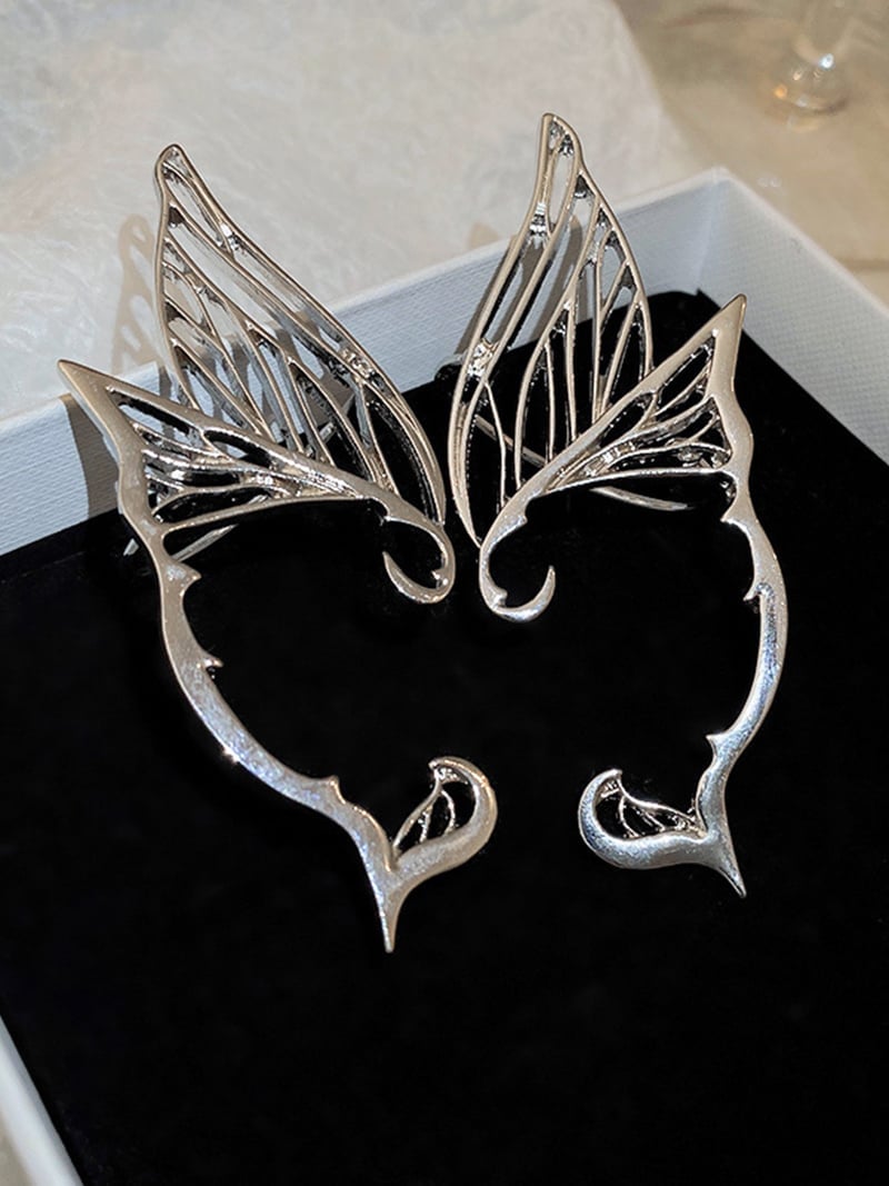 【SALE／10%OFF】Coo+i 天使の羽妖精デザインピアス スレンダー アクセサリー・腕時計 ピアス シルバーの商品画像 3