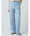 Aquascutum WOMEN ドロスト セミワイドパンツ アクアスキュータム パンツ その他のパンツ ブラック ベージュ【送料無料】