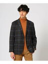【SALE/60%OFF】TAKEO KIKUCHI テクニカルポンチジャケット タケオキクチ コート/ジャケット テーラードジャケット ネイビー【送料無料】