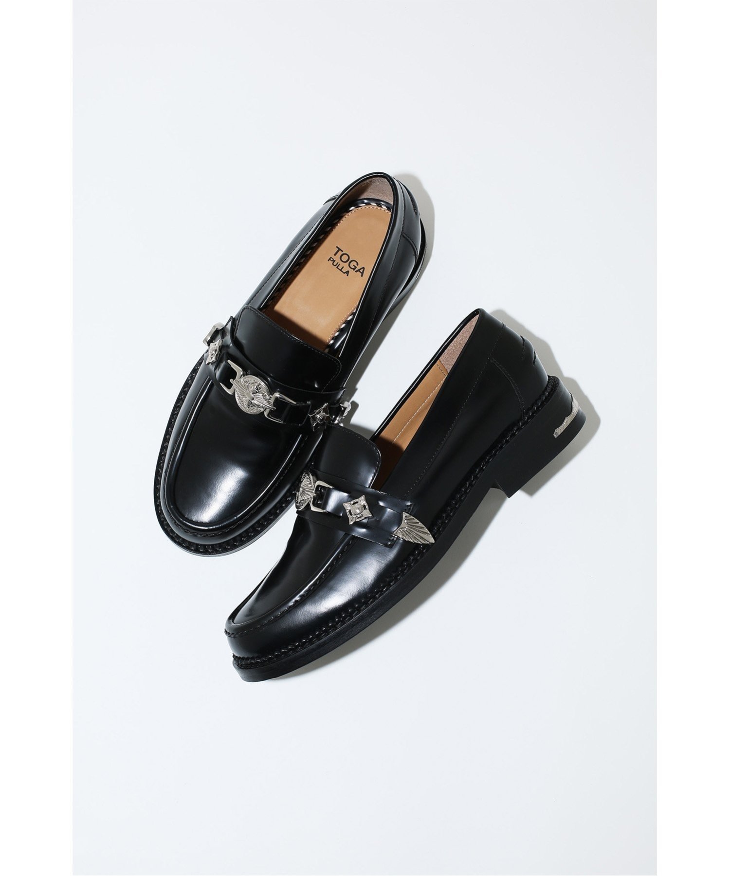 TOGA PULLA Metal loafer トーガ シューズ・靴 レースアップ・ドレスシューズ ブラック【送料無料】